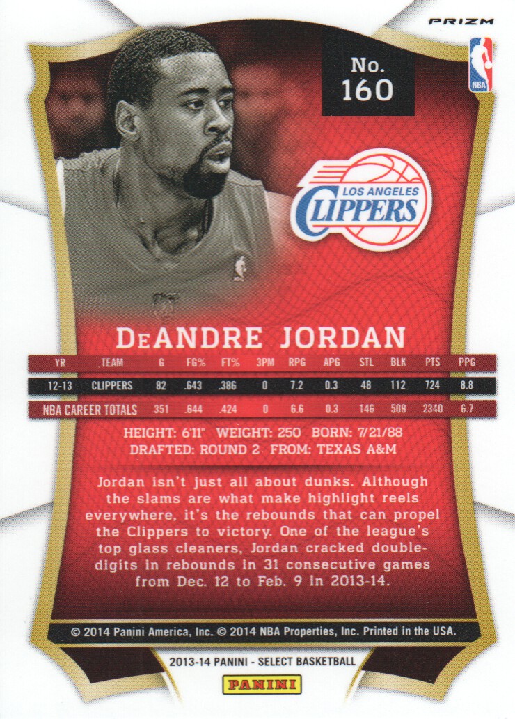 B3703- 2013-14 Select Prizms Bk Card #s 1-200 -You Pick- 15+ FREE US SHIP - Picture 166 of 206