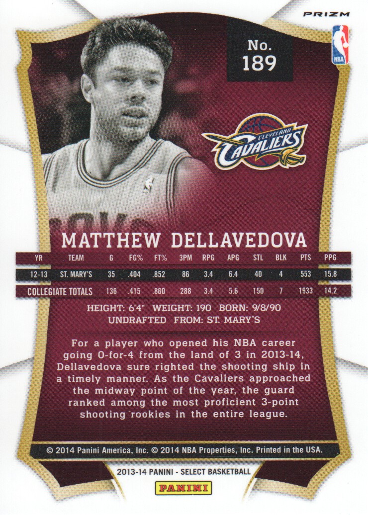 B3703- 2013-14 Select Prizms Bk Card #s 1-200 -You Pick- 15+ FREE US SHIP - Picture 192 of 206