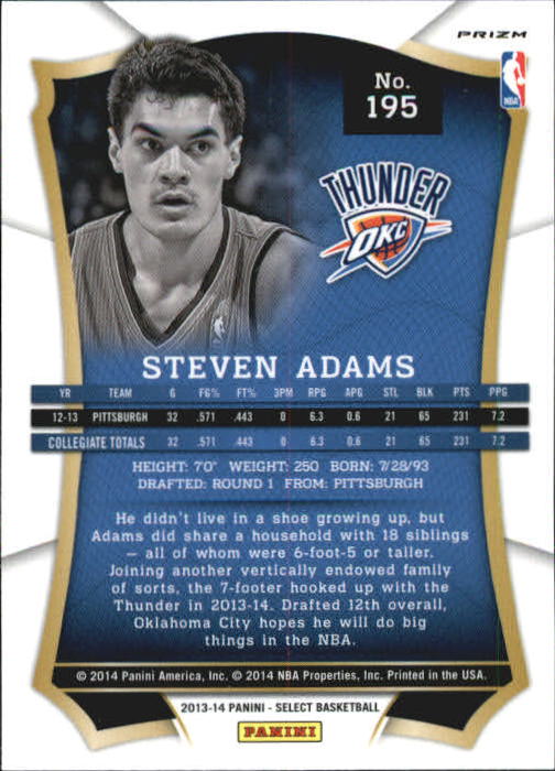 B3703- 2013-14 Select Prizms Bk Card #s 1-200 -You Pick- 15+ FREE US SHIP - Picture 202 of 206