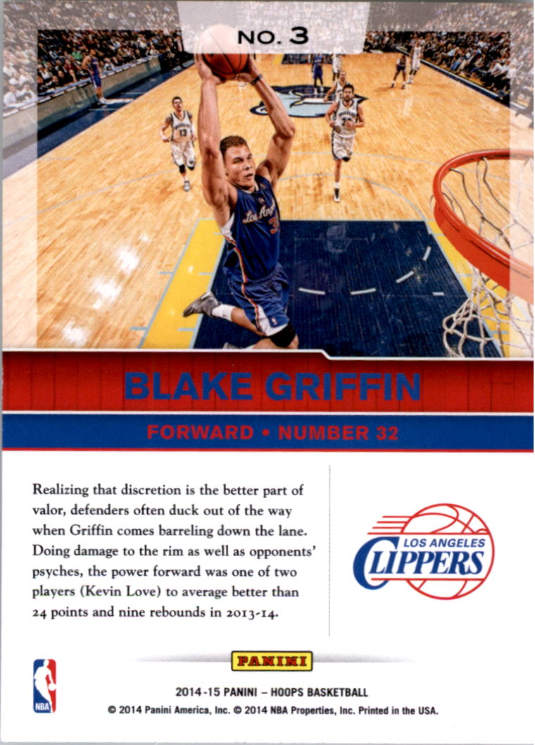 2014-15 Hoops End 2 End #3 Blake Griffin back image