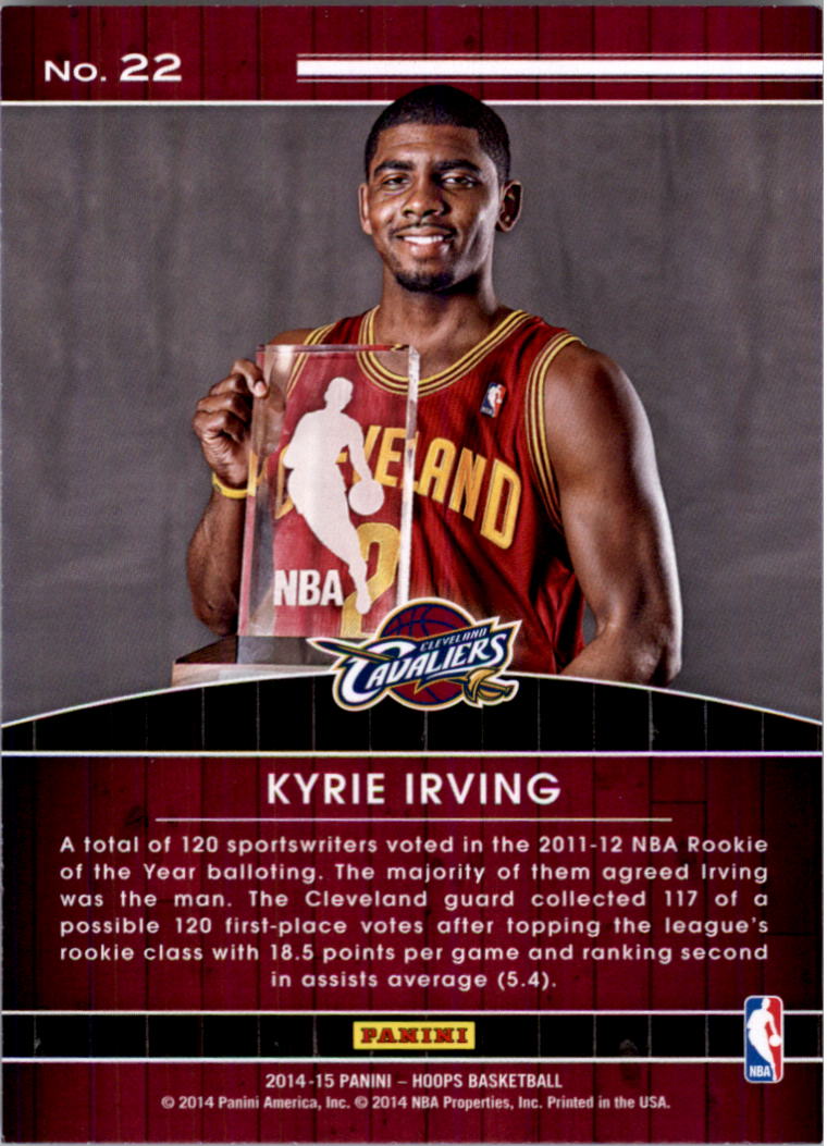 2014-15 Hoops High Honors #22 Kyrie Irving back image