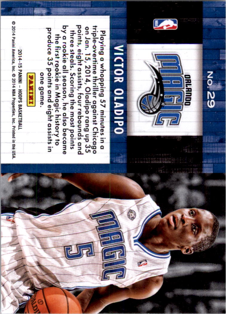 2014-15 Hoops Lights Camera Action #29 Victor Oladipo back image