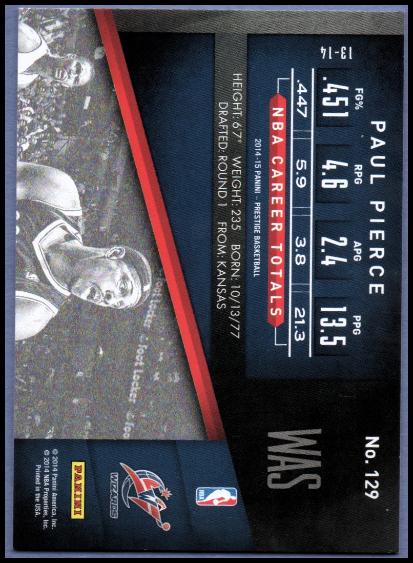 Paul Pierce cards (1999-2021) Celtics Nets - You Choose - Bild 337 von 360