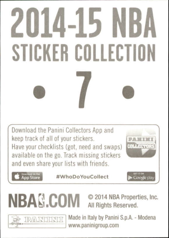 B3437- 2014-15 Panini Stickers Basketball #s 1-250 -You Pick- 15+ FREE US SHIP - Picture 15 of 495