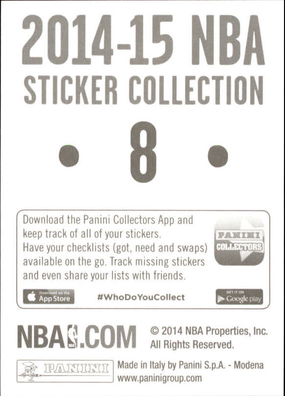 B3437- 2014-15 Panini Stickers Basketball #s 1-250 -You Pick- 15+ FREE US SHIP - Picture 17 of 495