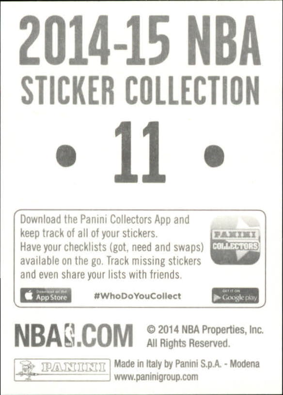 B3437- 2014-15 Panini Stickers Basketball #s 1-250 -You Pick- 15+ FREE US SHIP - Picture 23 of 495