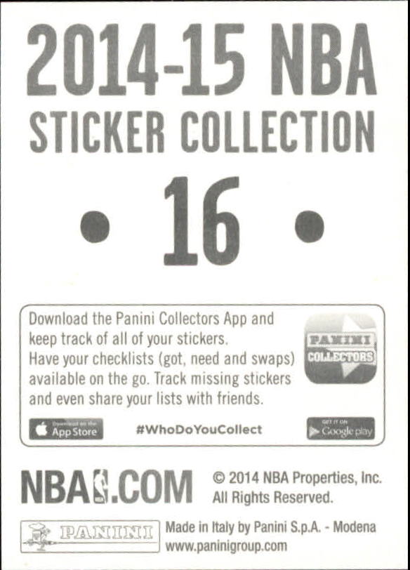 B3437- 2014-15 Panini Stickers Basketball #s 1-250 -You Pick- 15+ FREE US SHIP - Picture 33 of 495