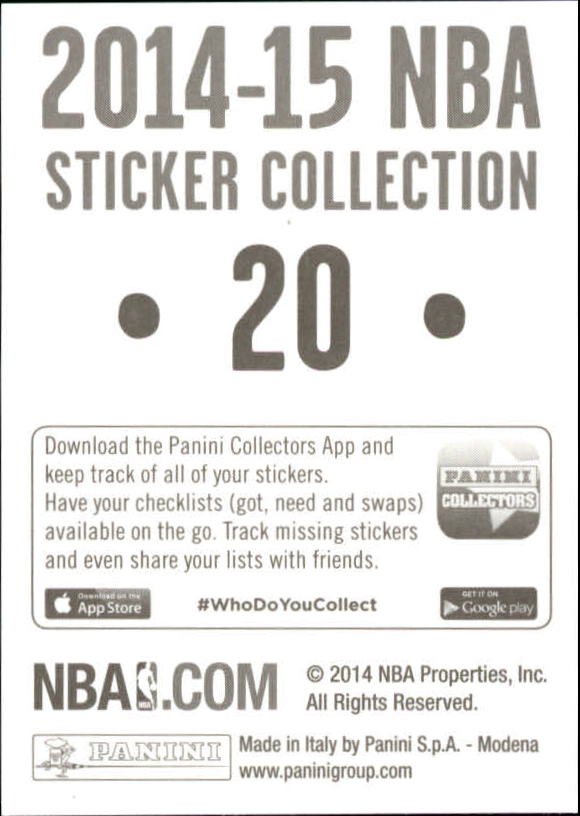 B3437- 2014-15 Panini Stickers Basketball #s 1-250 -You Pick- 15+ FREE US SHIP - Picture 41 of 495