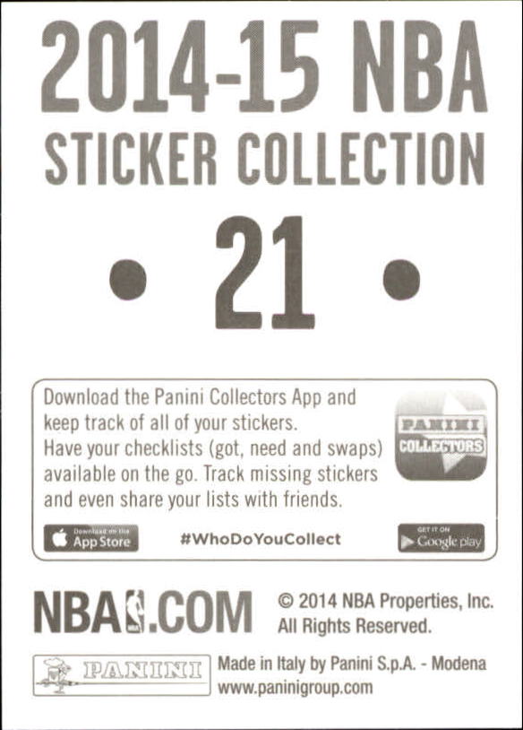 B3437- 2014-15 Panini Stickers Basketball #s 1-250 -You Pick- 15+ FREE US SHIP - Picture 43 of 495