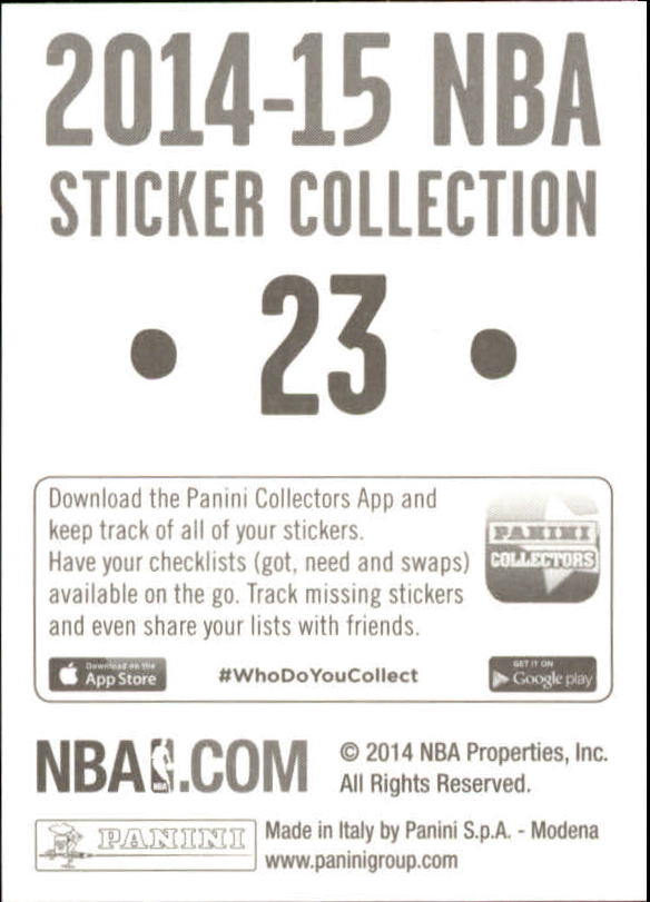 B3437- 2014-15 Panini Stickers Basketball #s 1-250 -You Pick- 15+ FREE US SHIP - Picture 47 of 495