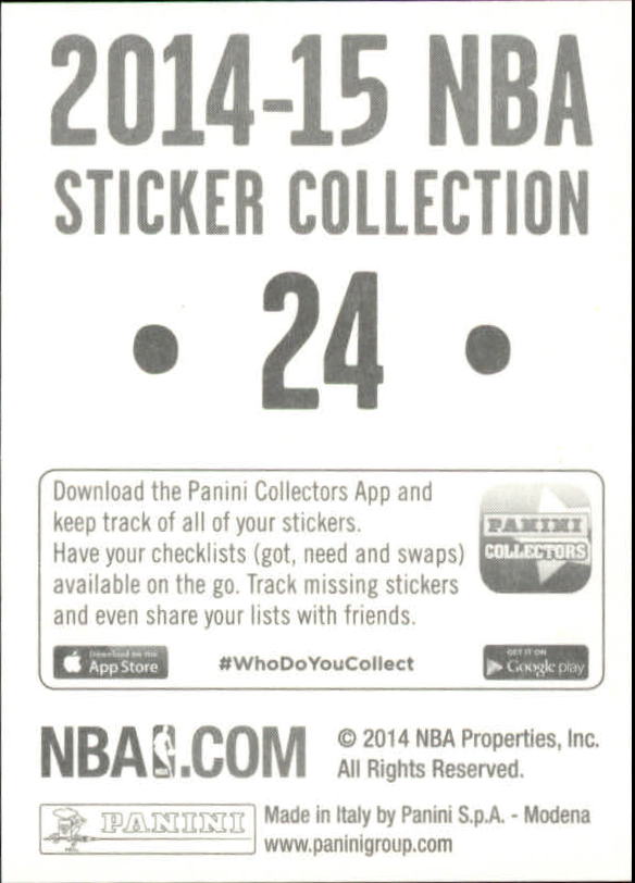 B3437- 2014-15 Panini Stickers Basketball #s 1-250 -You Pick- 15+ FREE US SHIP - Picture 49 of 495