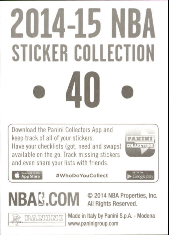 B3437- 2014-15 Panini Stickers Basketball #s 1-250 -You Pick- 15+ FREE US SHIP - Picture 81 of 495