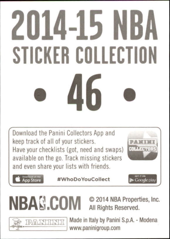 B3437- 2014-15 Panini Stickers Basketball #s 1-250 -You Pick- 15+ FREE US SHIP - Picture 93 of 495