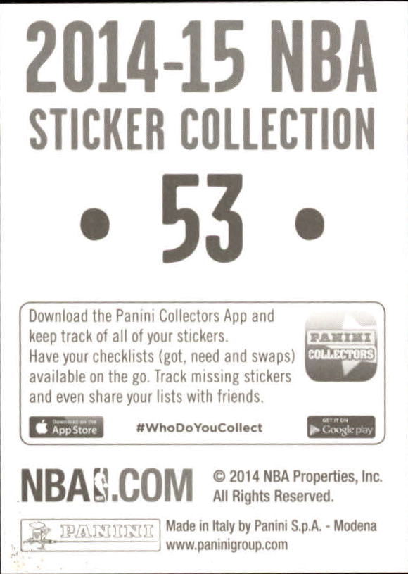 B3437- 2014-15 Panini Stickers Basketball #s 1-250 -You Pick- 15+ FREE US SHIP - Picture 107 of 495
