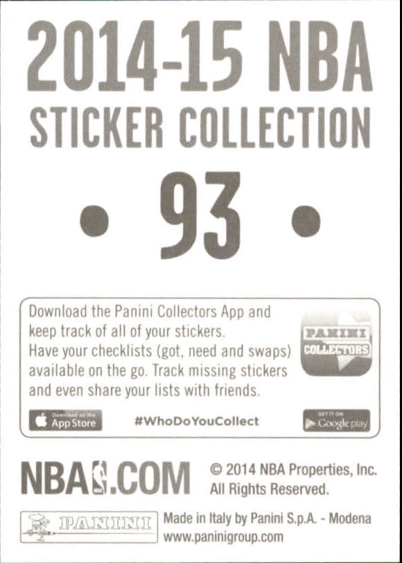 B3437- 2014-15 Panini Stickers Basketball #s 1-250 -You Pick- 15+ FREE US SHIP - Picture 185 of 495