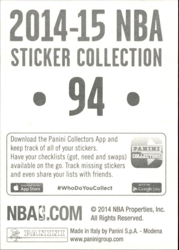 B3437- 2014-15 Panini Stickers Basketball #s 1-250 -You Pick- 15+ FREE US SHIP - Picture 187 of 495