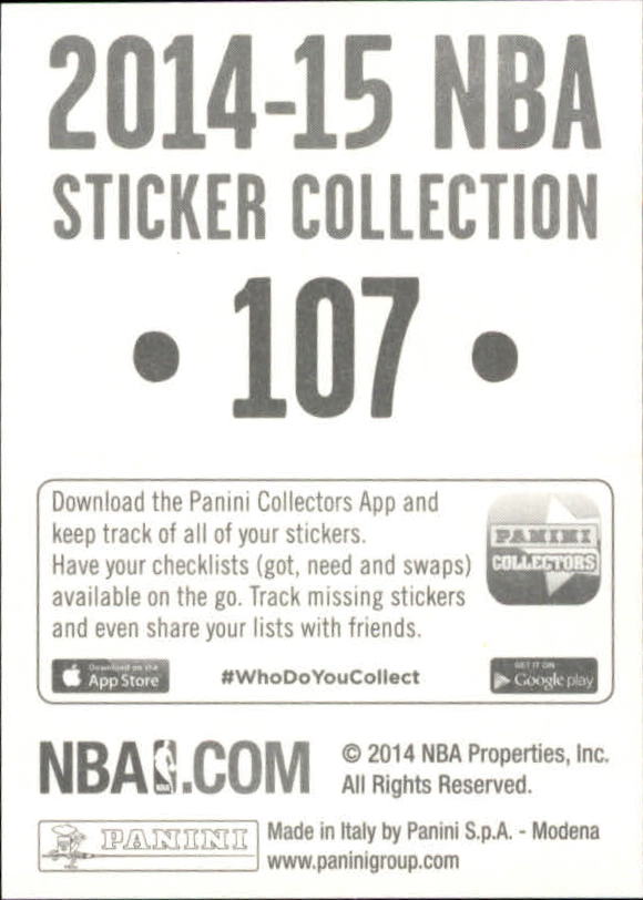 B3437- 2014-15 Panini Stickers Basketball #s 1-250 -You Pick- 15+ FREE US SHIP - Picture 213 of 495