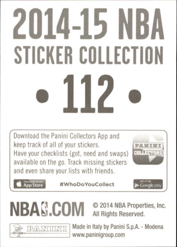 B3437- 2014-15 Panini Stickers Basketball #s 1-250 -You Pick- 15+ FREE US SHIP - Picture 223 of 495