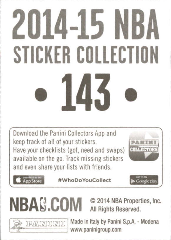 B3437- 2014-15 Panini Stickers Basketball #s 1-250 -You Pick- 15+ FREE US SHIP - Picture 283 of 495