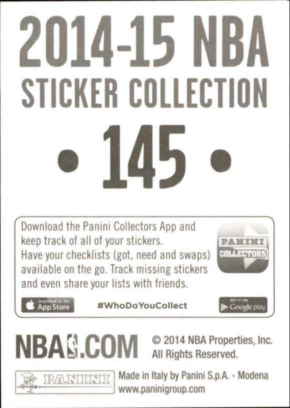 B3437- 2014-15 Panini Stickers Basketball #s 1-250 -You Pick- 15+ FREE US SHIP - Picture 287 of 495