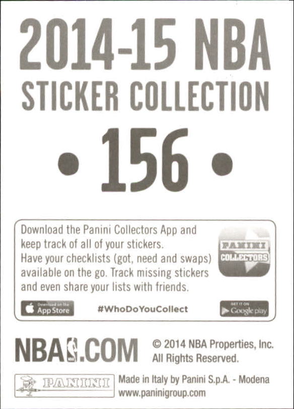 B3437- 2014-15 Panini Stickers Basketball #s 1-250 -You Pick- 15+ FREE US SHIP - Picture 307 of 495