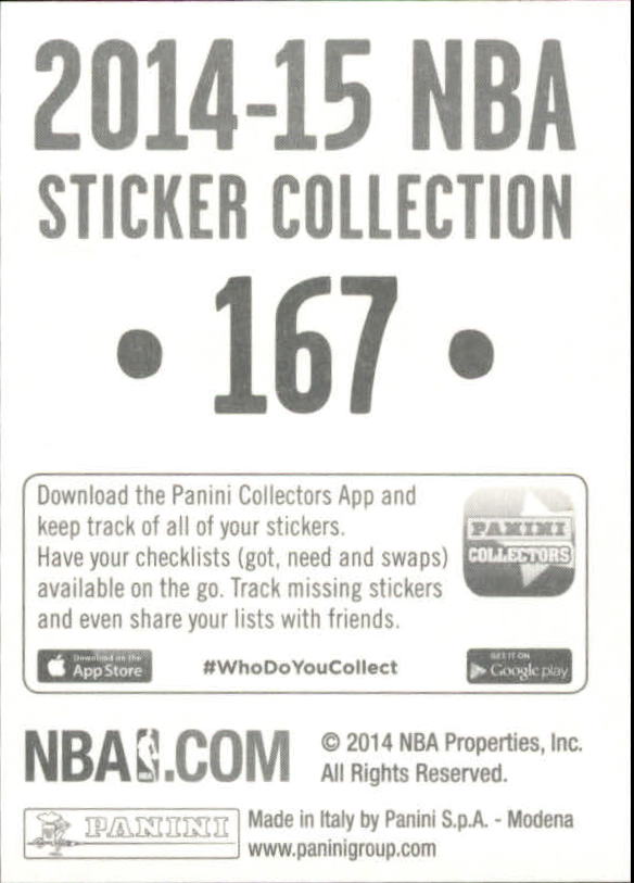B3437- 2014-15 Panini Stickers Basketball #s 1-250 -You Pick- 15+ FREE US SHIP - Picture 329 of 495