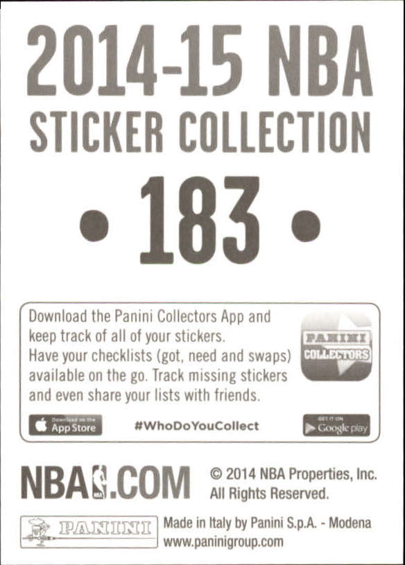 B3437- 2014-15 Panini Stickers Basketball #s 1-250 -You Pick- 15+ FREE US SHIP - Picture 361 of 495