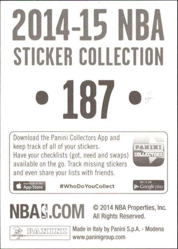 B3437- 2014-15 Panini Stickers Basketball #s 1-250 -You Pick- 15+ FREE US SHIP - Picture 369 of 495