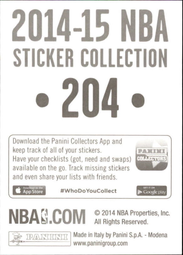 B3437- 2014-15 Panini Stickers Basketball #s 1-250 -You Pick- 15+ FREE US SHIP - Picture 403 of 495
