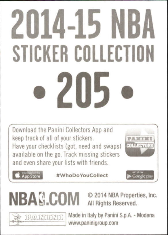 B3437- 2014-15 Panini Stickers Basketball #s 1-250 -You Pick- 15+ FREE US SHIP - Picture 405 of 495