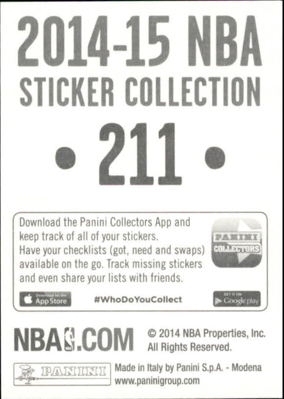 B3437- 2014-15 Panini Stickers Basketball #s 1-250 -You Pick- 15+ FREE US SHIP - Picture 417 of 495