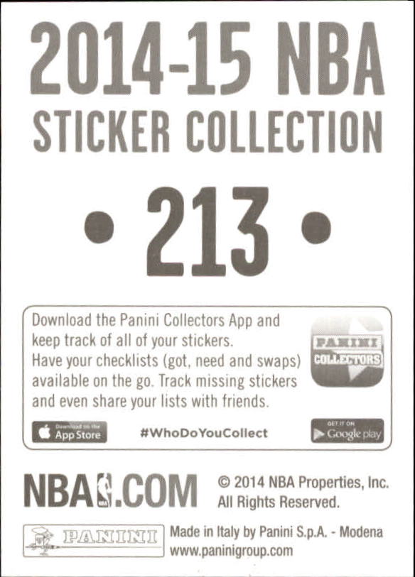 B3437- 2014-15 Panini Stickers Basketball #s 1-250 -You Pick- 15+ FREE US SHIP - Picture 421 of 495