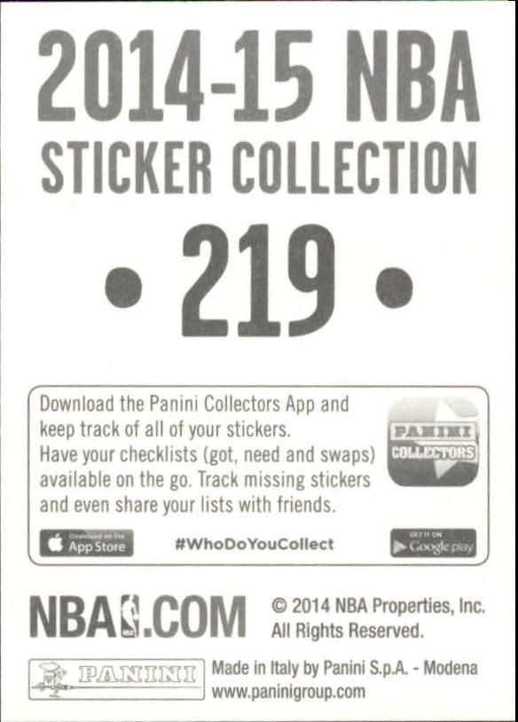 B3437- 2014-15 Panini Stickers Basketball #s 1-250 -You Pick- 15+ FREE US SHIP - Picture 433 of 495