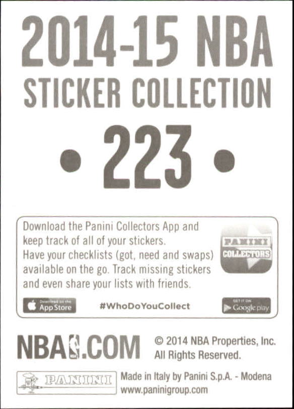 B3437- 2014-15 Panini Stickers Basketball #s 1-250 -You Pick- 15+ FREE US SHIP - Picture 441 of 495
