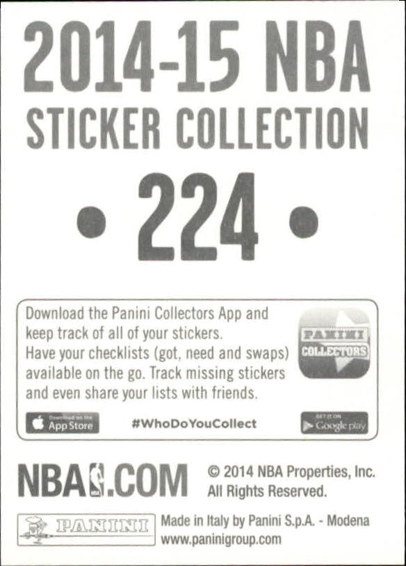 B3437- 2014-15 Panini Stickers Basketball #s 1-250 -You Pick- 15+ FREE US SHIP - Picture 443 of 495
