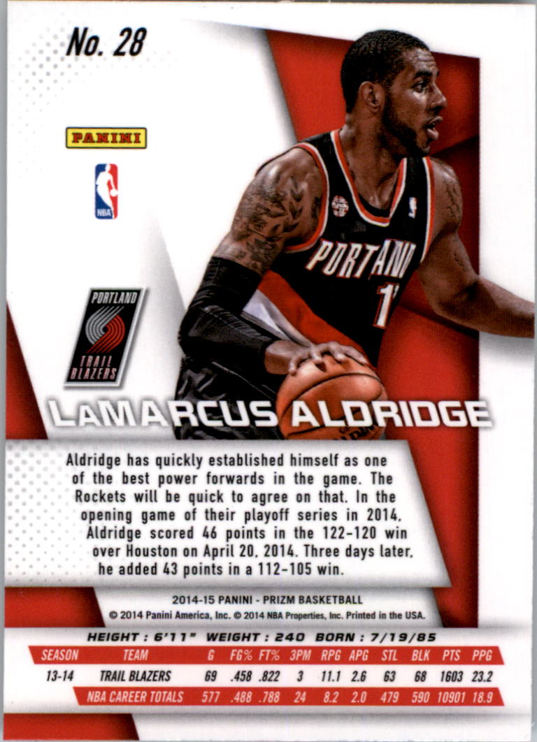 B3056- 2014-15 Panini Prizm Bk #s 1-300 +Inserts -You Pick- 15+ FREE US SHIP - Picture 53 of 457