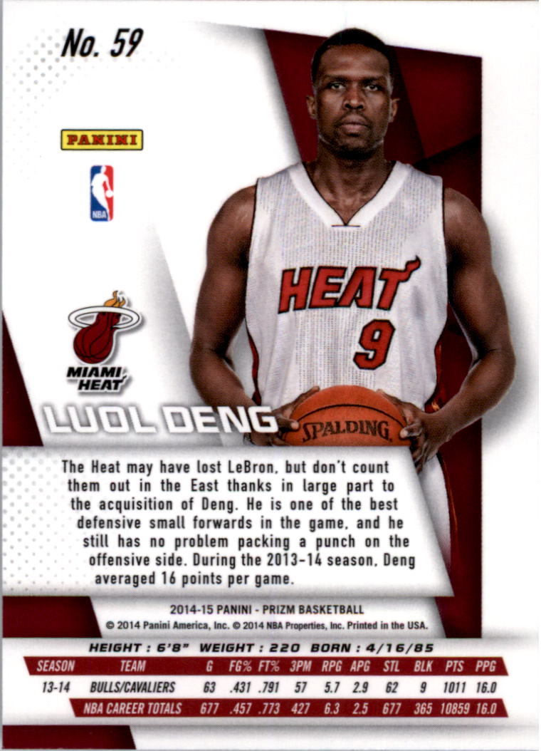 B3056- 2014-15 Panini Prizm Bk #s 1-300 +Inserts -You Pick- 15+ FREE US SHIP - Picture 105 of 457