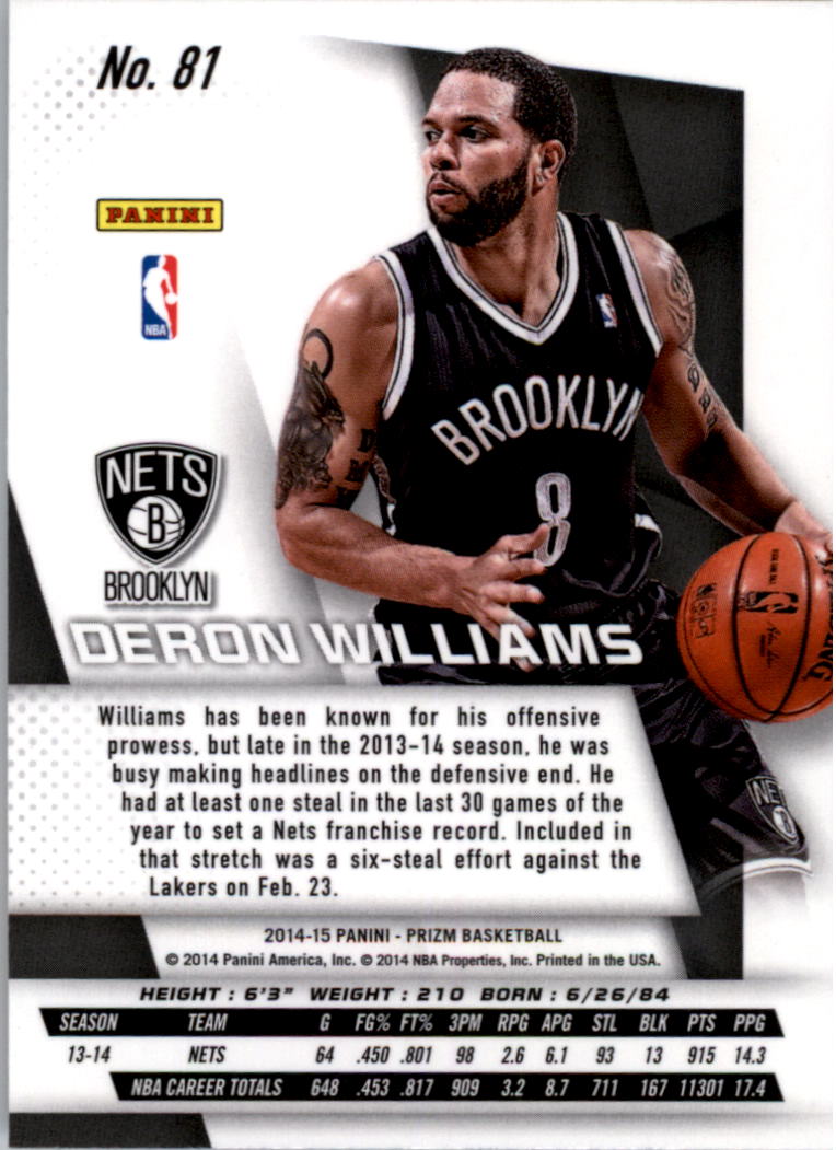 B3056- 2014-15 Panini Prizm Bk #s 1-300 +Inserts -You Pick- 15+ FREE US SHIP - Picture 141 of 457