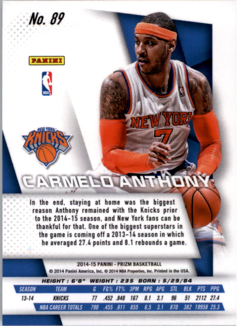 Carmelo Anthony cards (2004-2023) Nuggets Thunder Knicks Blazers - You Choose - Bild 186 von 284