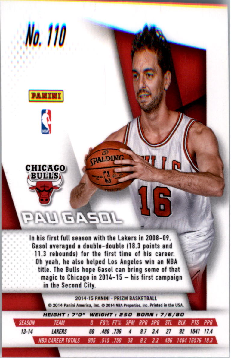 B3056- 2014-15 Panini Prizm Bk #s 1-300 +Inserts -You Pick- 15+ FREE US SHIP - Picture 181 of 457