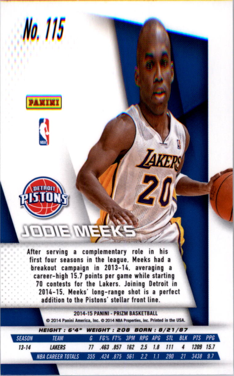 B3056- 2014-15 Panini Prizm Bk #s 1-300 +Inserts -You Pick- 15+ FREE US SHIP - Picture 191 of 457