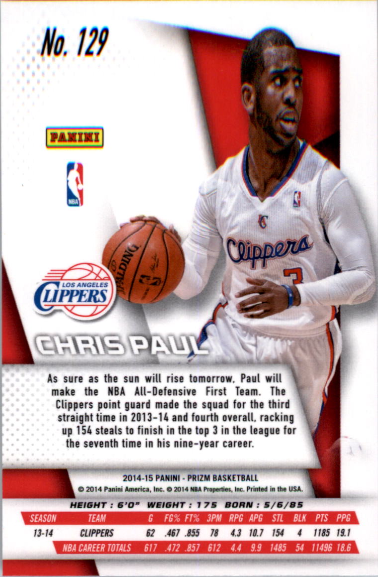B3056- 2014-15 Panini Prizm Bk #s 1-300 +Inserts -You Pick- 15+ FREE US SHIP - Picture 213 of 457