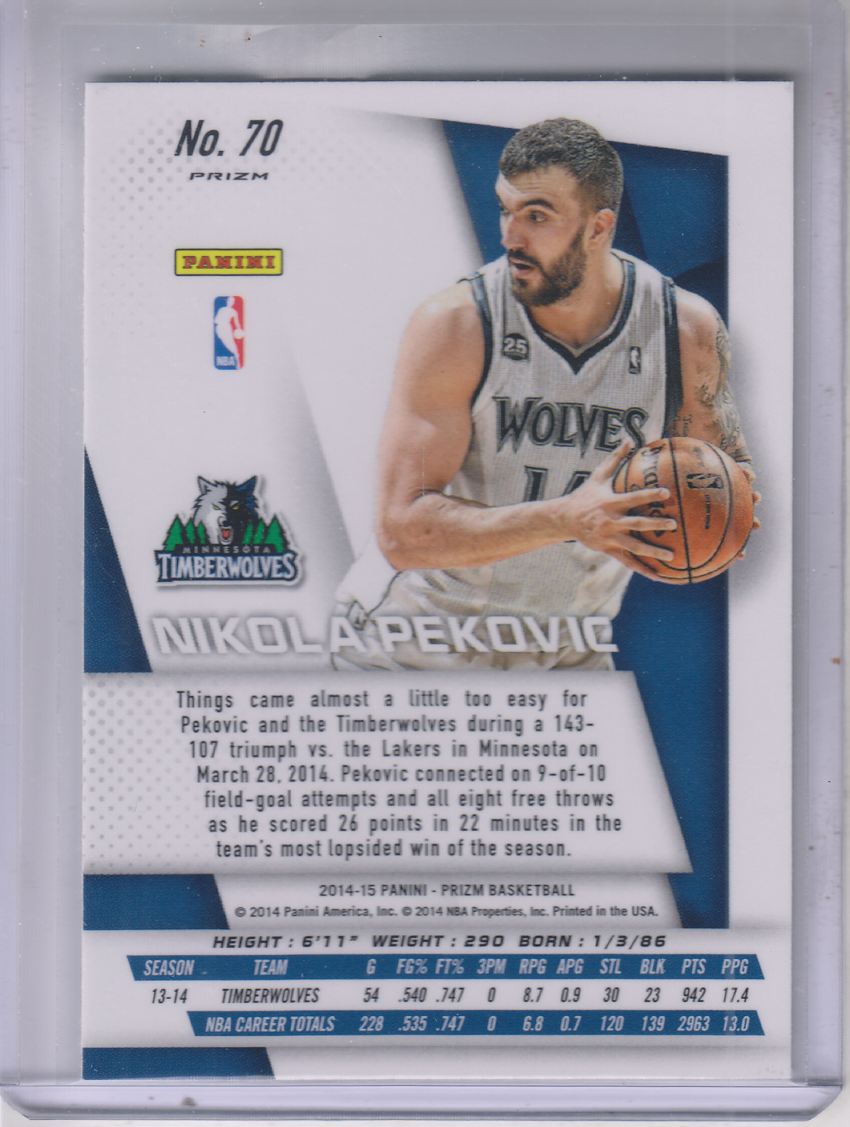 2014-15 Panini Prizm Prizms (argento) SCEGLI TU - Foto 54 di 152