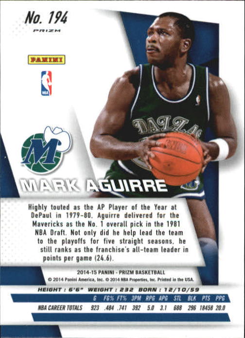 2014-15 Panini Prizm Prizms (argento) SCEGLI TU - Foto 120 di 152