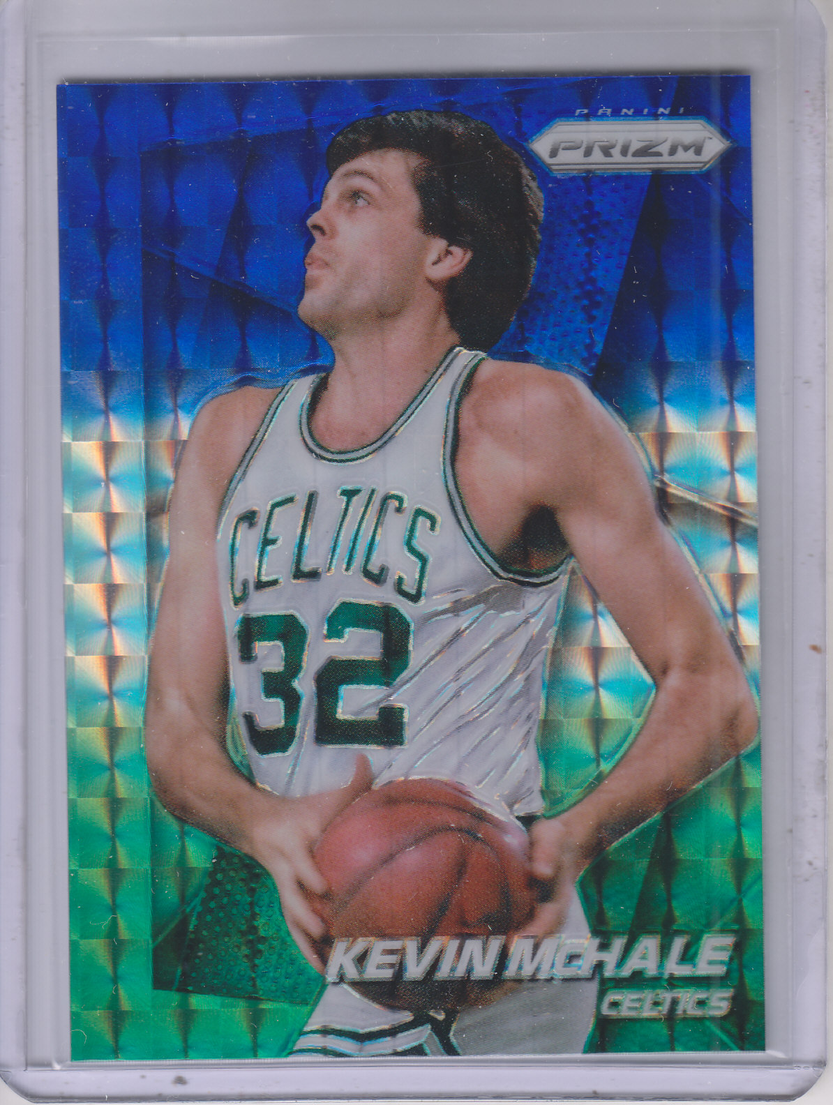 2014-15 Panini Prizm Prizms Blue and Green Mosaic #202 Kevin McHale