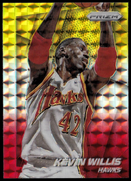 2014-15 Panini Prizm Prizms Yellow and Red Mosaic #212 Kevin Willis