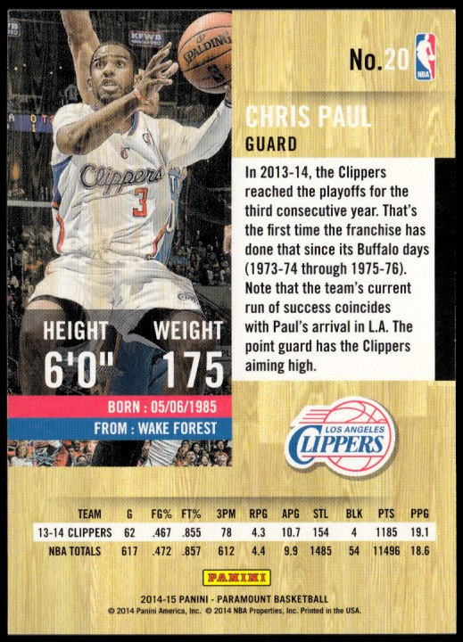 Chris Paul cards (2006-2023) Suns Thunder Rockets Clippers Hornets - You Choose - Picture 112 of 203