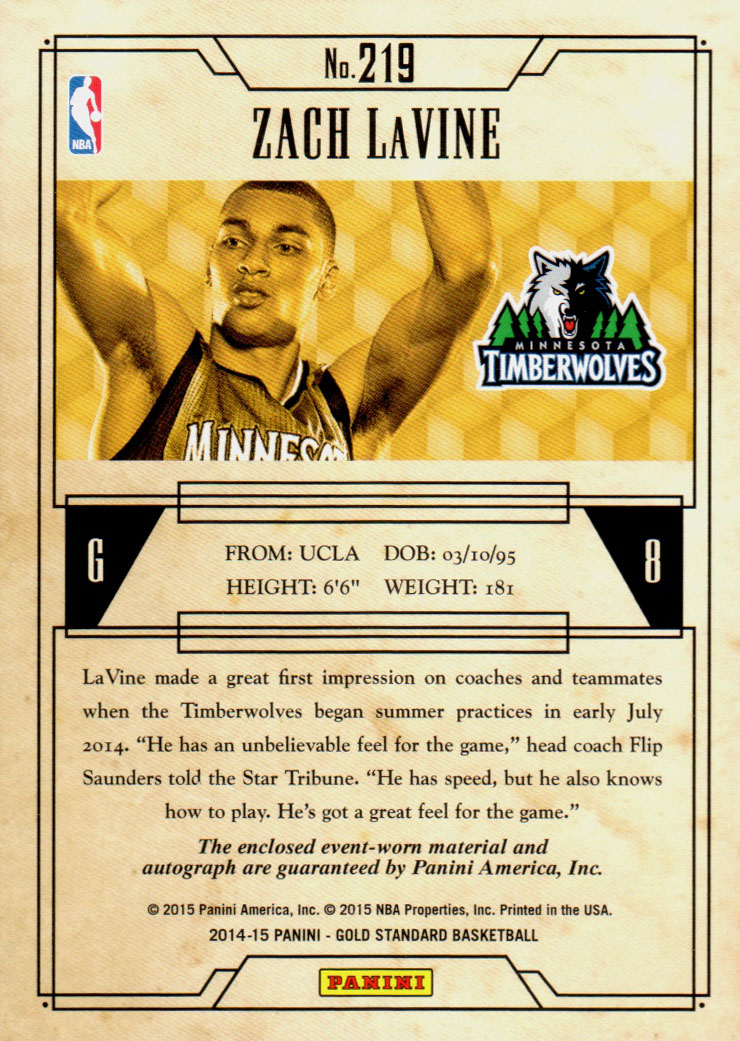 Sports Card Back