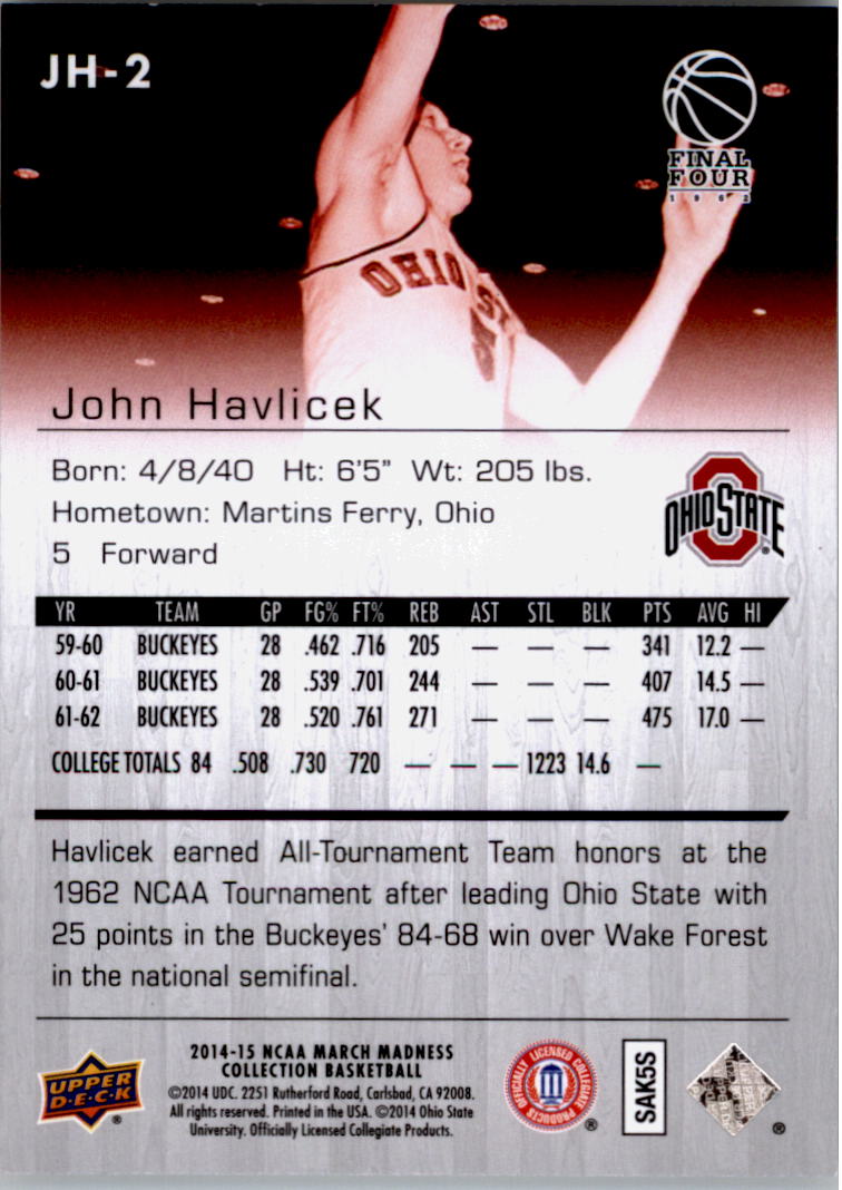 Collezione Upper Deck March Madness 2014-15 SCEGLI TU - Foto 179 di 371