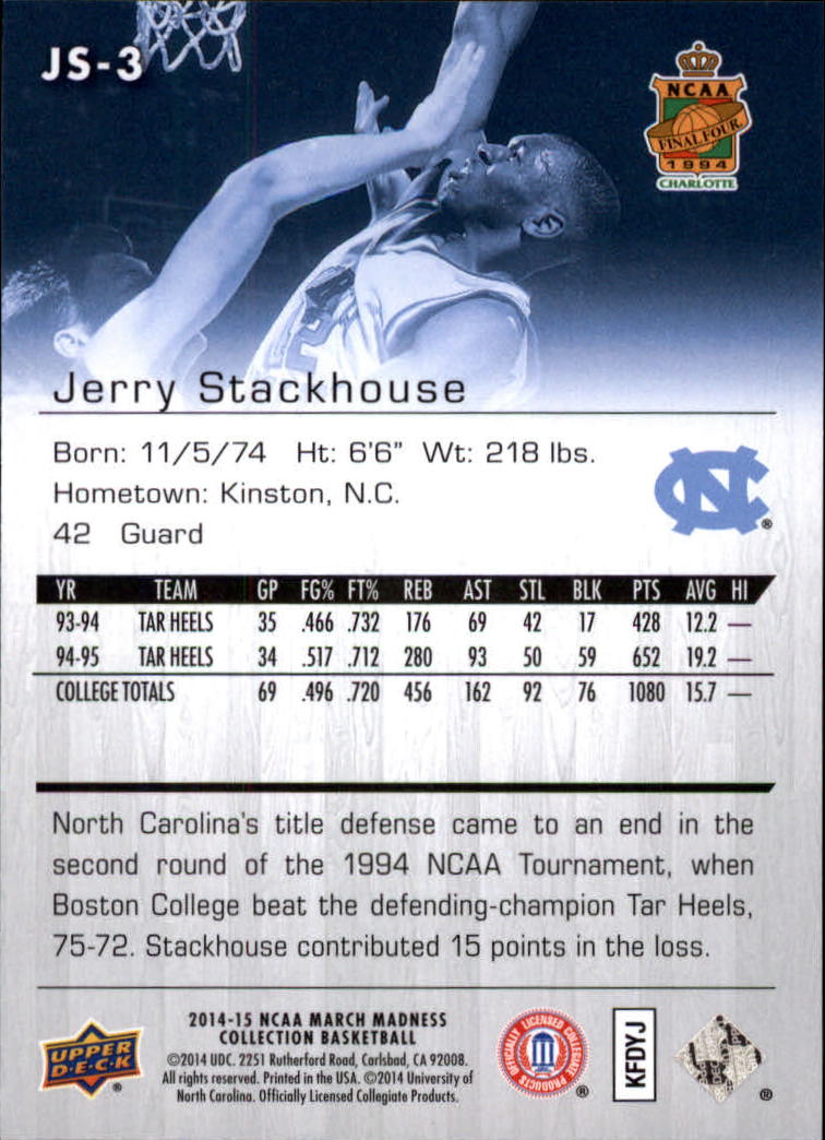 Collezione Upper Deck March Madness 2014-15 SCEGLI TU - Foto 203 di 371